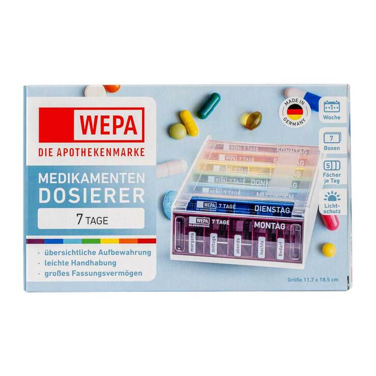 Wepa 7 Tage Wochenmagazin UV-Schutz + Regenbogen, 1 St