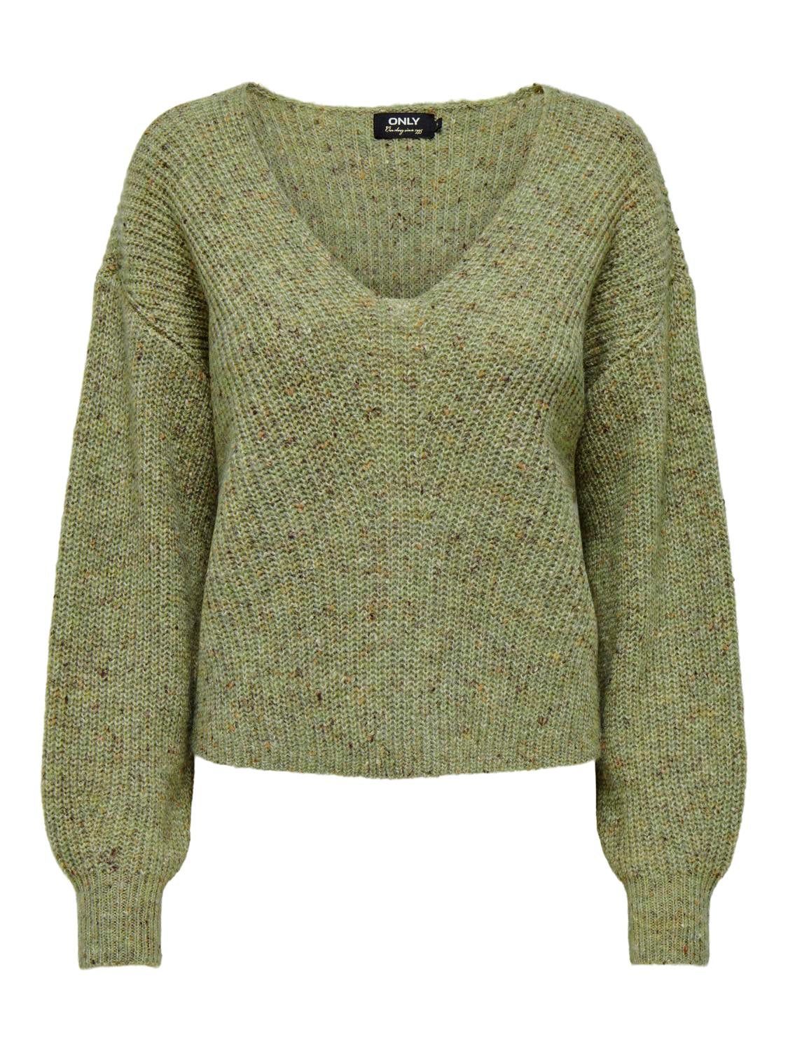 ONLVENEDA Strickpullover Sage Green