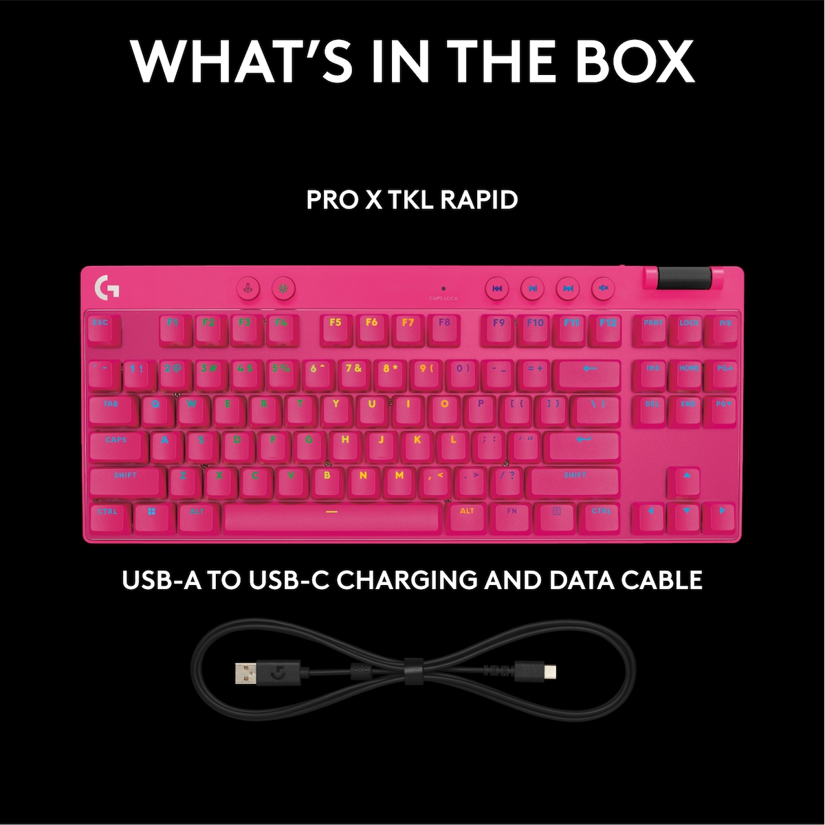 Logitech G - Pro X TKL Rapid Trigger gamingtastatur (magenta)