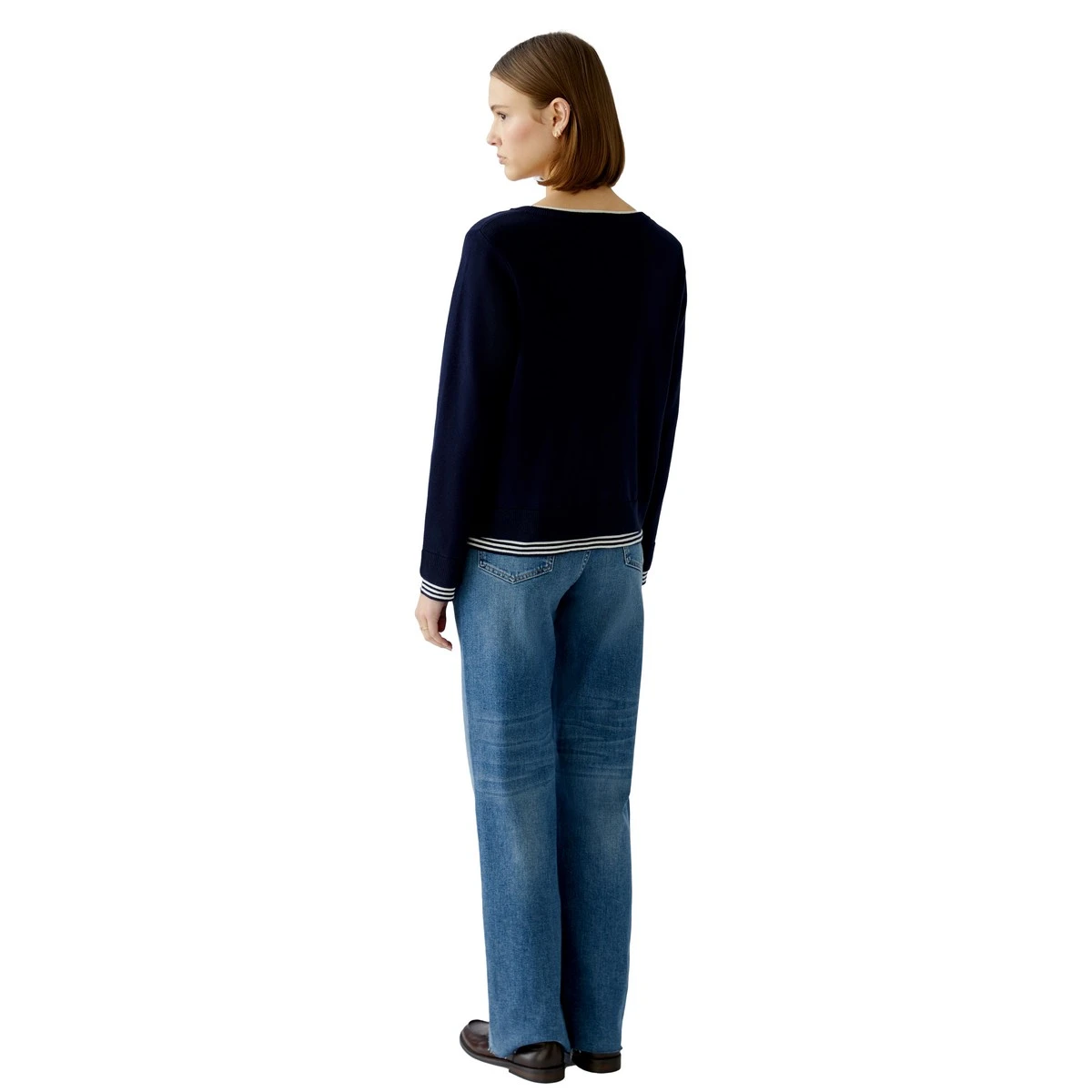 Dames Blouse 25015 blouse streep oversized