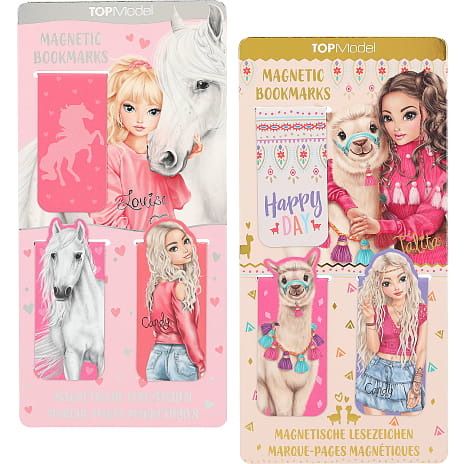 TOPModel magnetiske bogmærker – flere varianter – assorteret