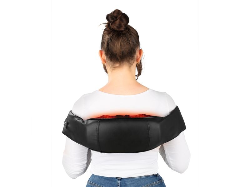 VITALmaxx Nacken-Massagekissen 12 V, Schwarz Shiatsu-Massagegerät