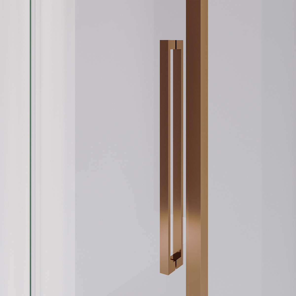Brauer Season douchecabine met schuifdeur 100x100cm koper