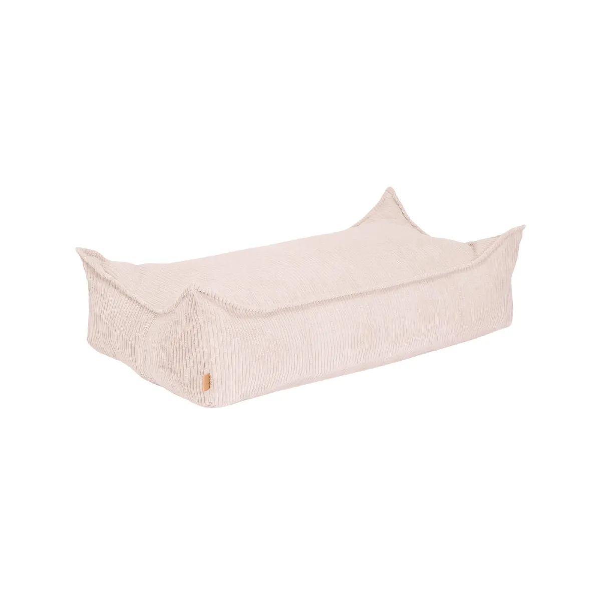 MeowBaby Pouf rectangulaire enfant - Écru