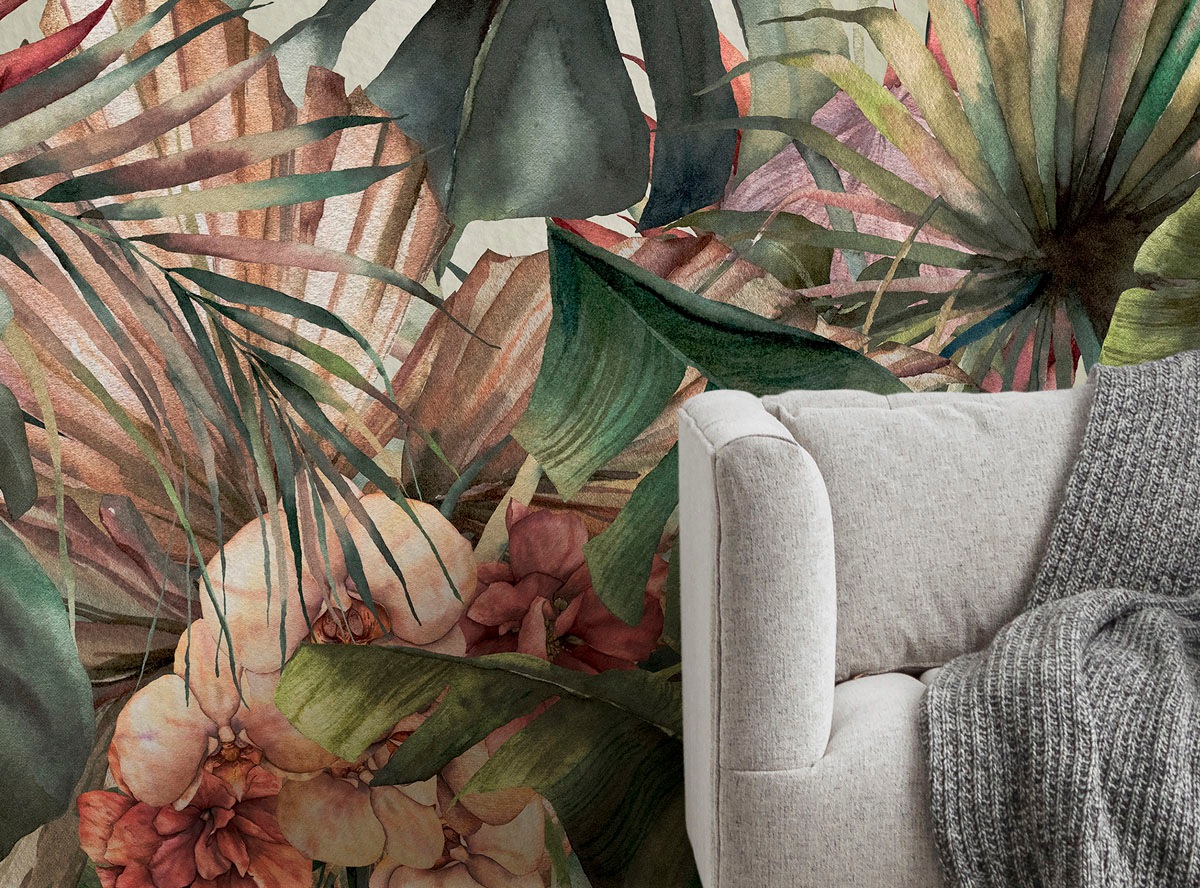 Komar Fototapete »Digitaldruck Vlies -  Jungle Spot - Grösse 400 x 250 cm« bedruckt glatt Wohnzimmer, Schlafzimmer