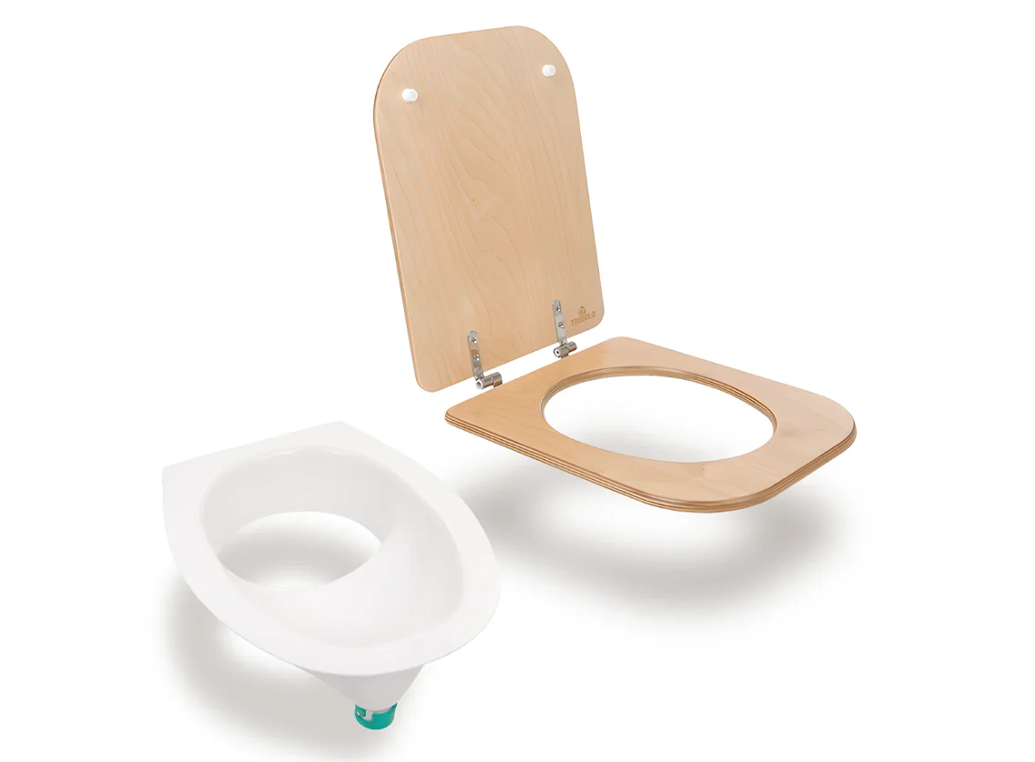 TROBOLO ombouwset naar droogtoilet - white