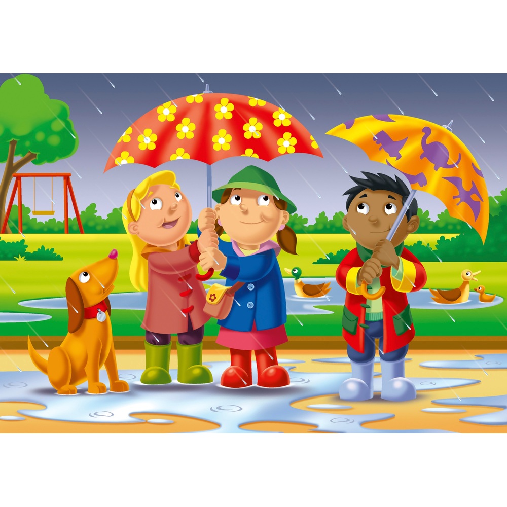 Ravensburger Meine ersten Puzzles: Wie ist das Wetter? 4 x Grobstrick-Puzzles im praktischen Großpack