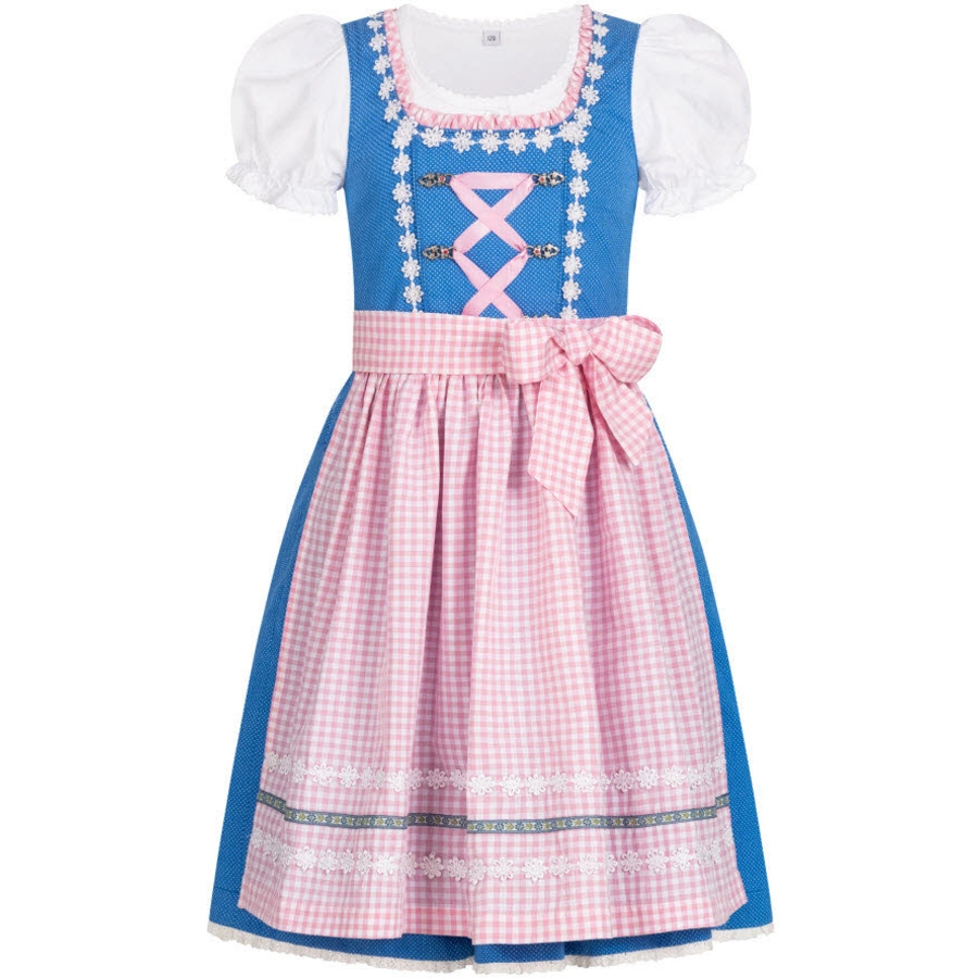 Nübler Kinderdirndl 3-teilig Lorena Blau