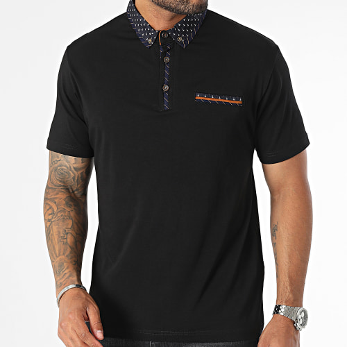 Polo Manches Courtes Noir