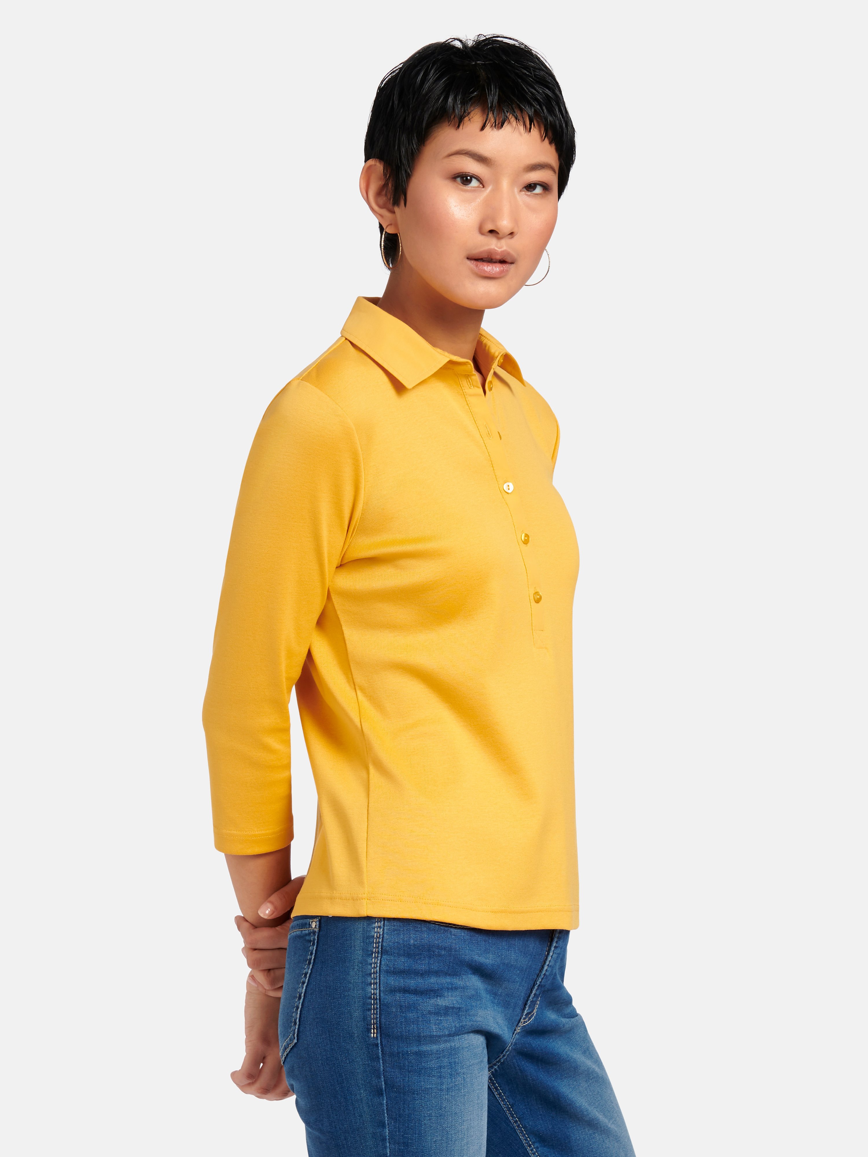 Polo-Shirt mit 3/4-Arm