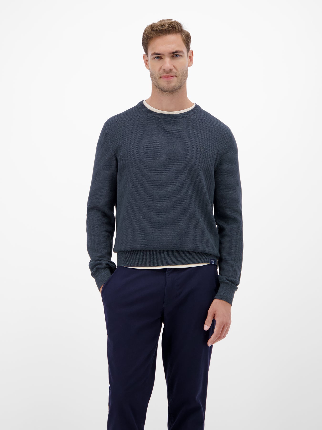 Herren Strickpullover in Twist-Struktur
