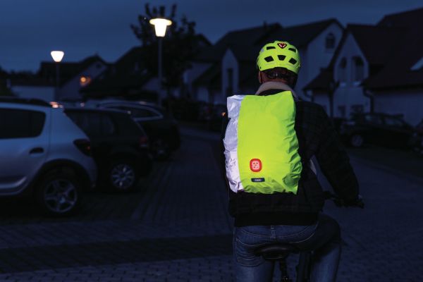 Abus Lumino Night Taskecover, Yellow/Reflective