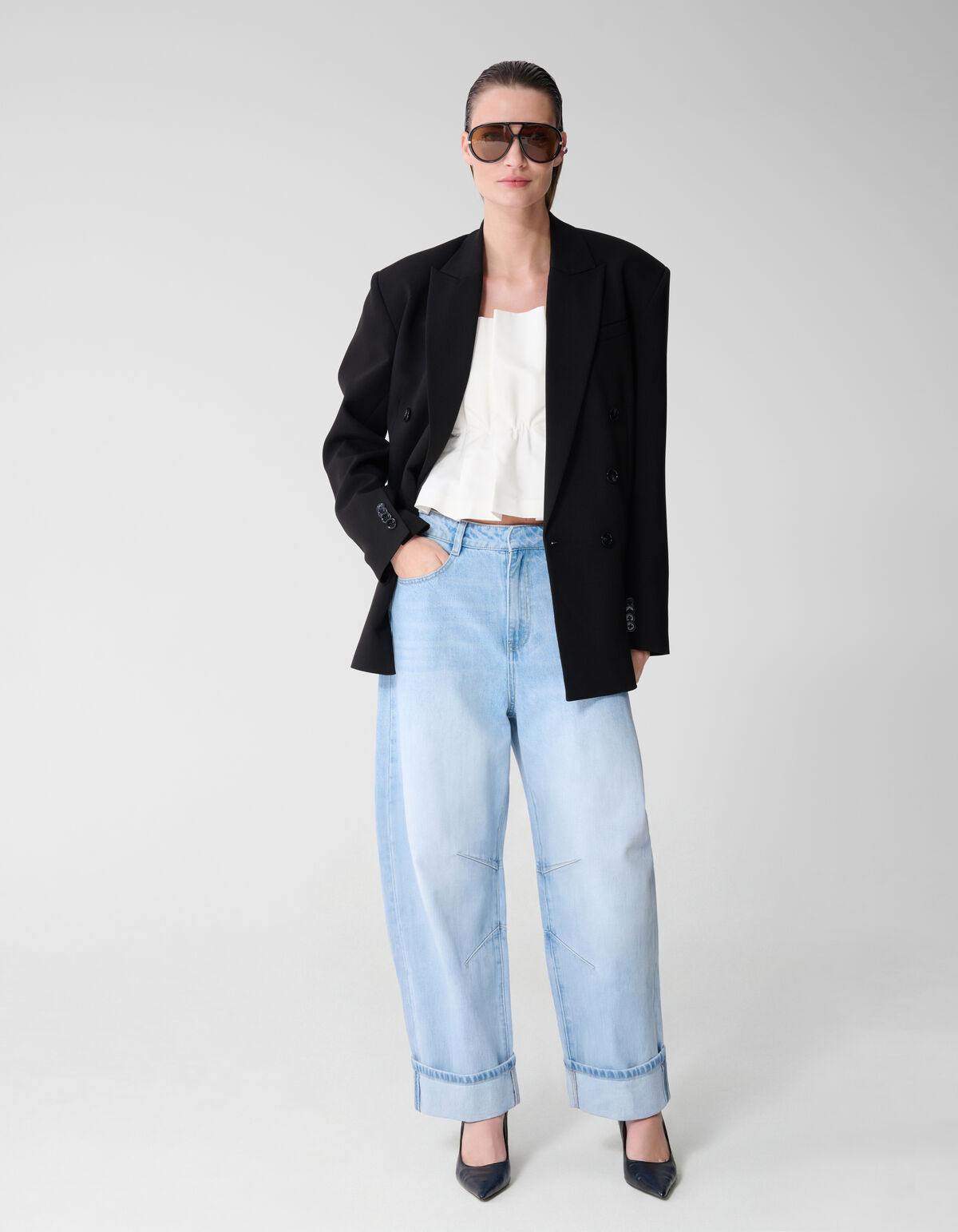Barrel Fit Jeans Blauw By Lonneke