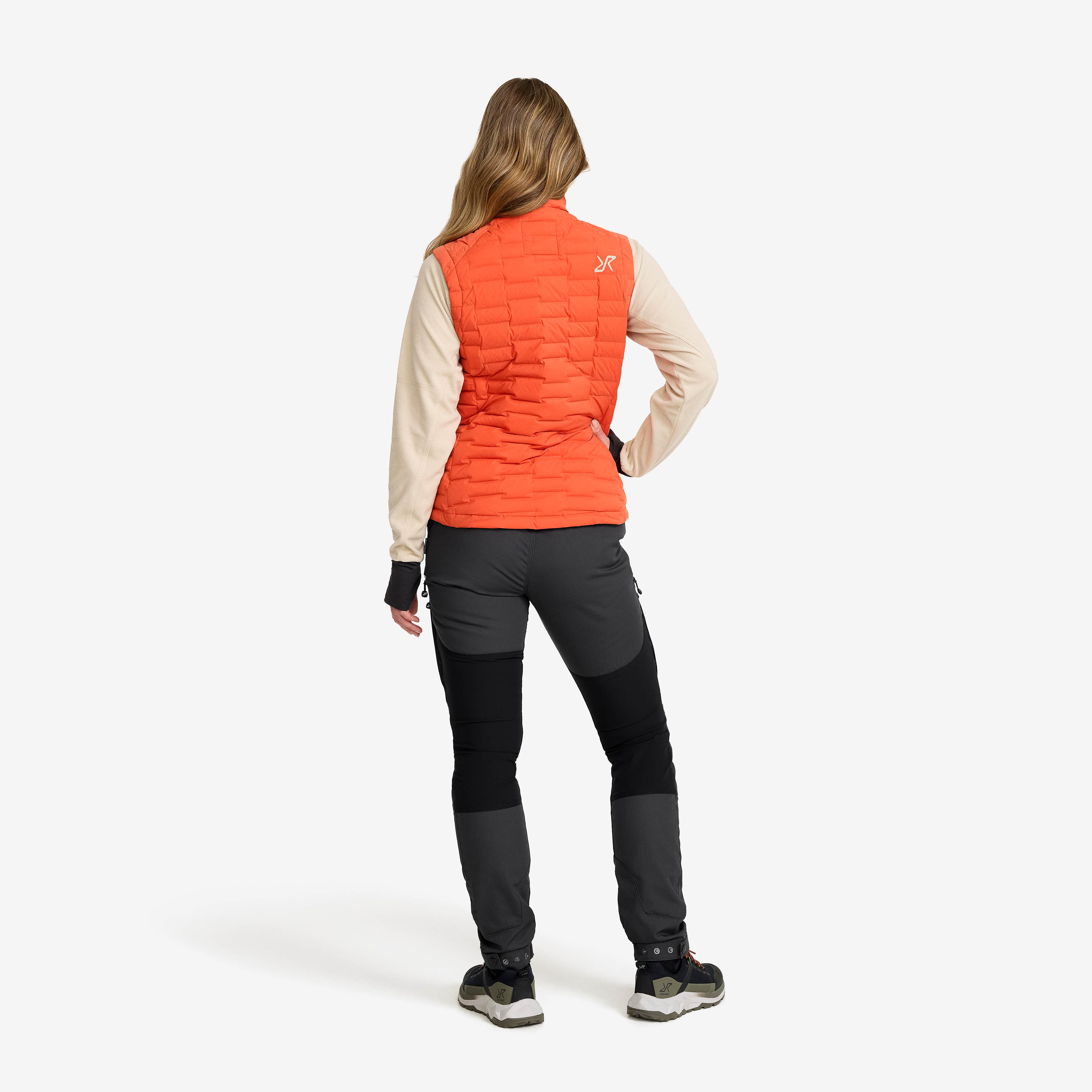 Flex Stretch Down Vest Dame Mecca Orange