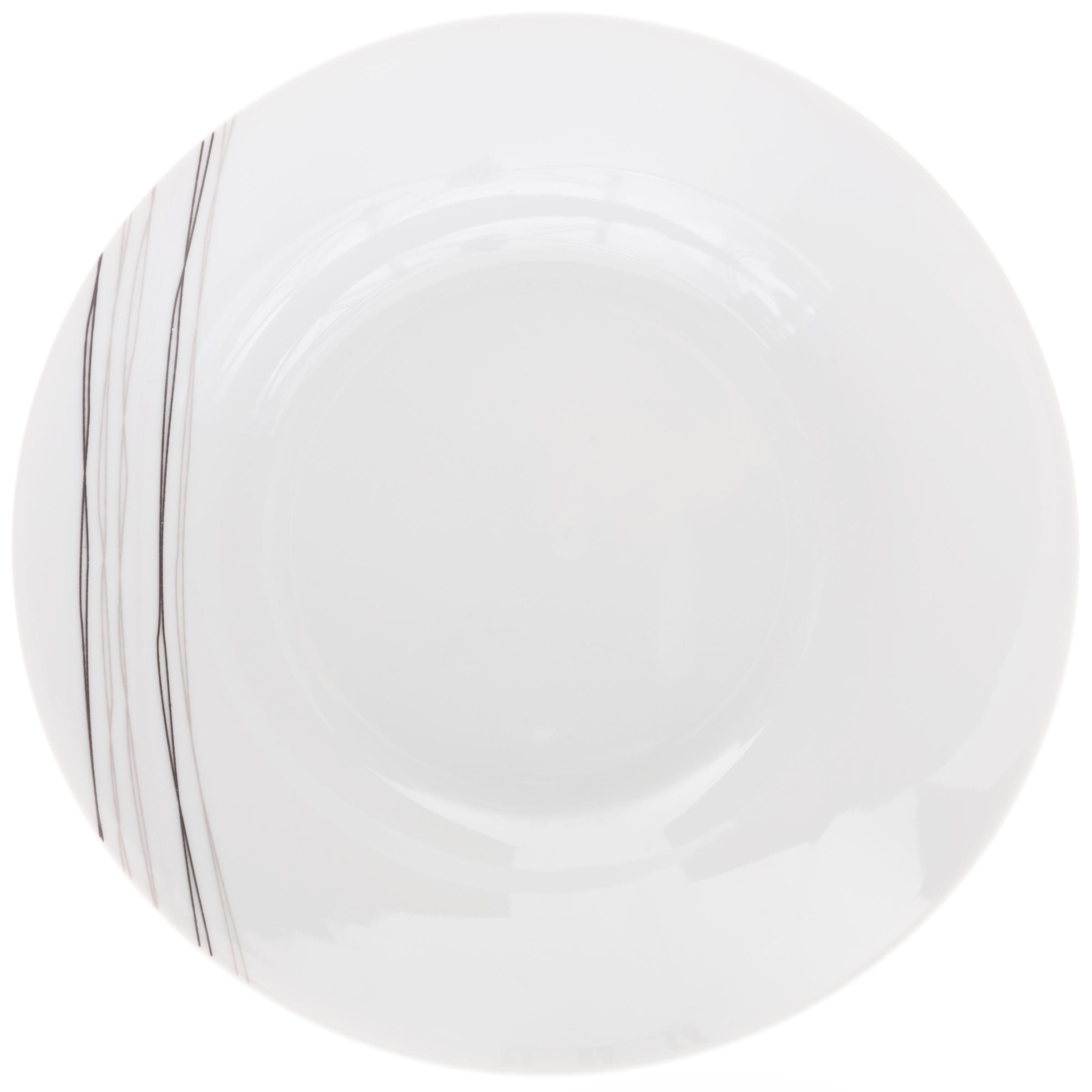 ASSIETTE CREUSE LIGNES 20CM