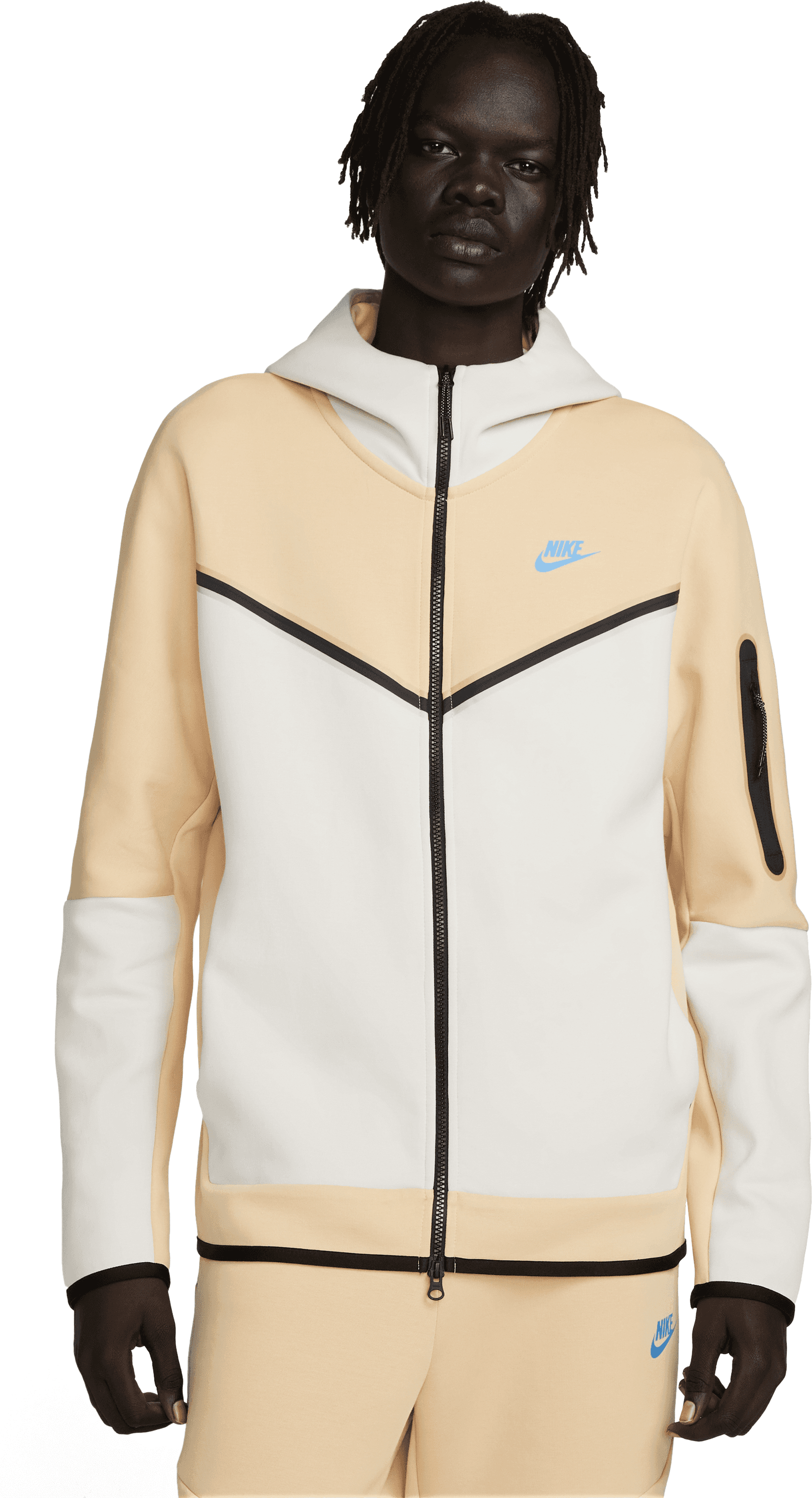 Nike Tech Fleece Kapuzenjacke Braun F252