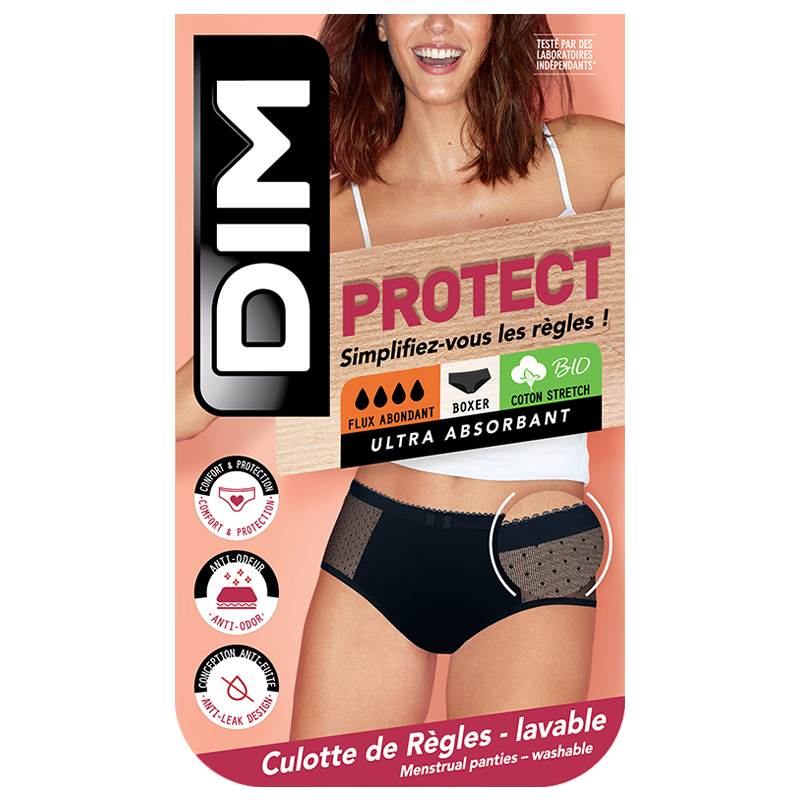 DIM Boxer Lace Stark 44-46 schwarz mit Meshdetail 1 Stk