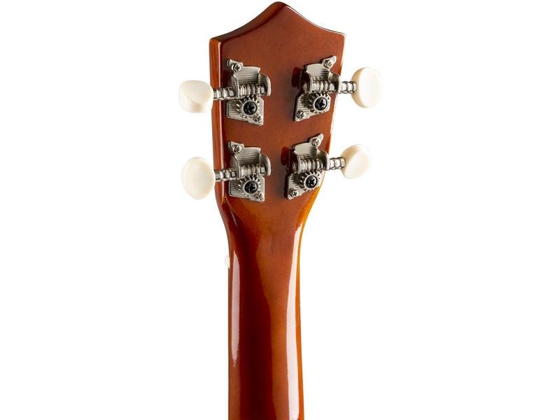 MAX Ukulele UKEY Set Soprano Dunkel Natur 21 Zoll Sopranukulele mit Tasche und Zubehör