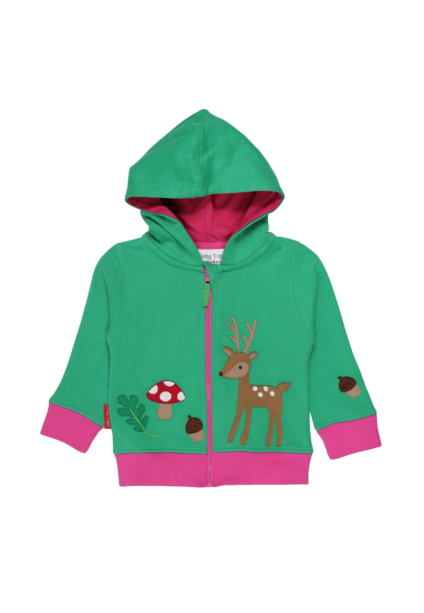 Toby Tiger Kapuzenpulli mit Kitz-Applikation