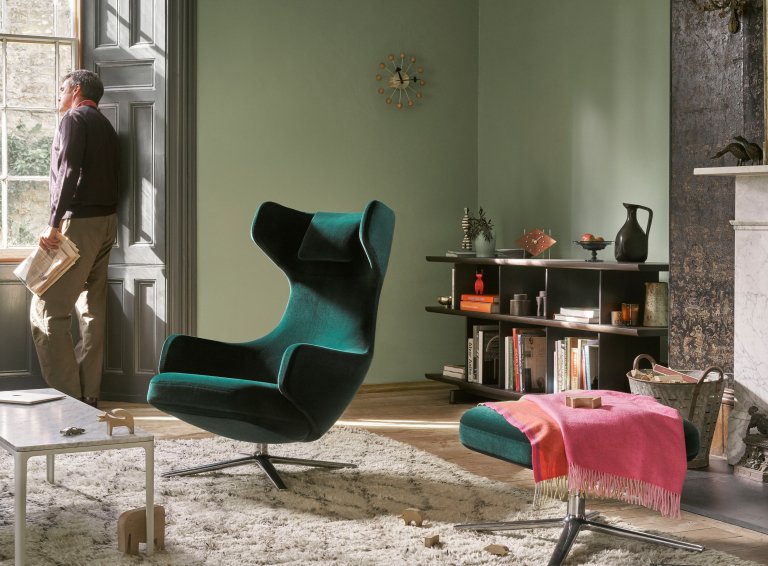 Vitra Colour Block plaid 204x130 bordeaux