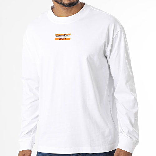 Tee Shirt Manches Longues Transparent Stripe 2871 Blanc