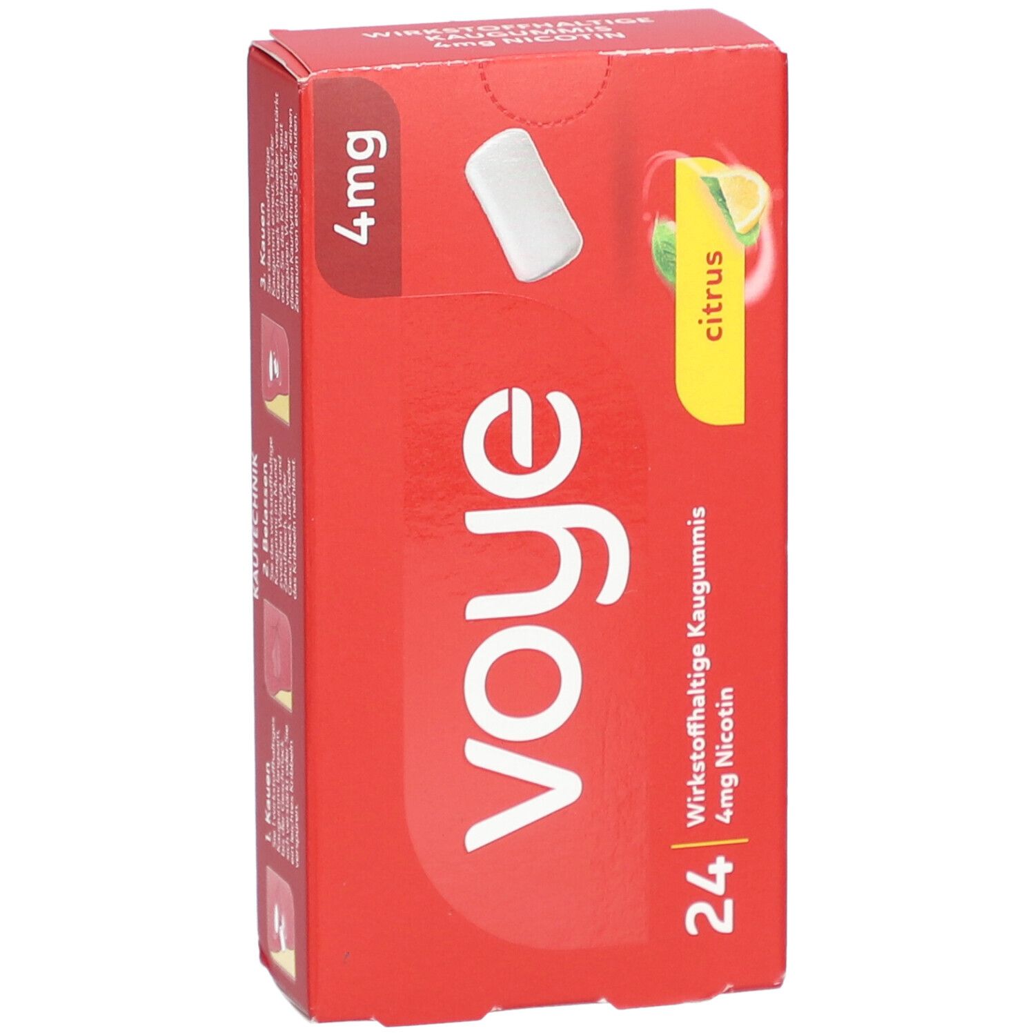 Voye Citrus4 mg wirkstoffhaltiges Kaugummi