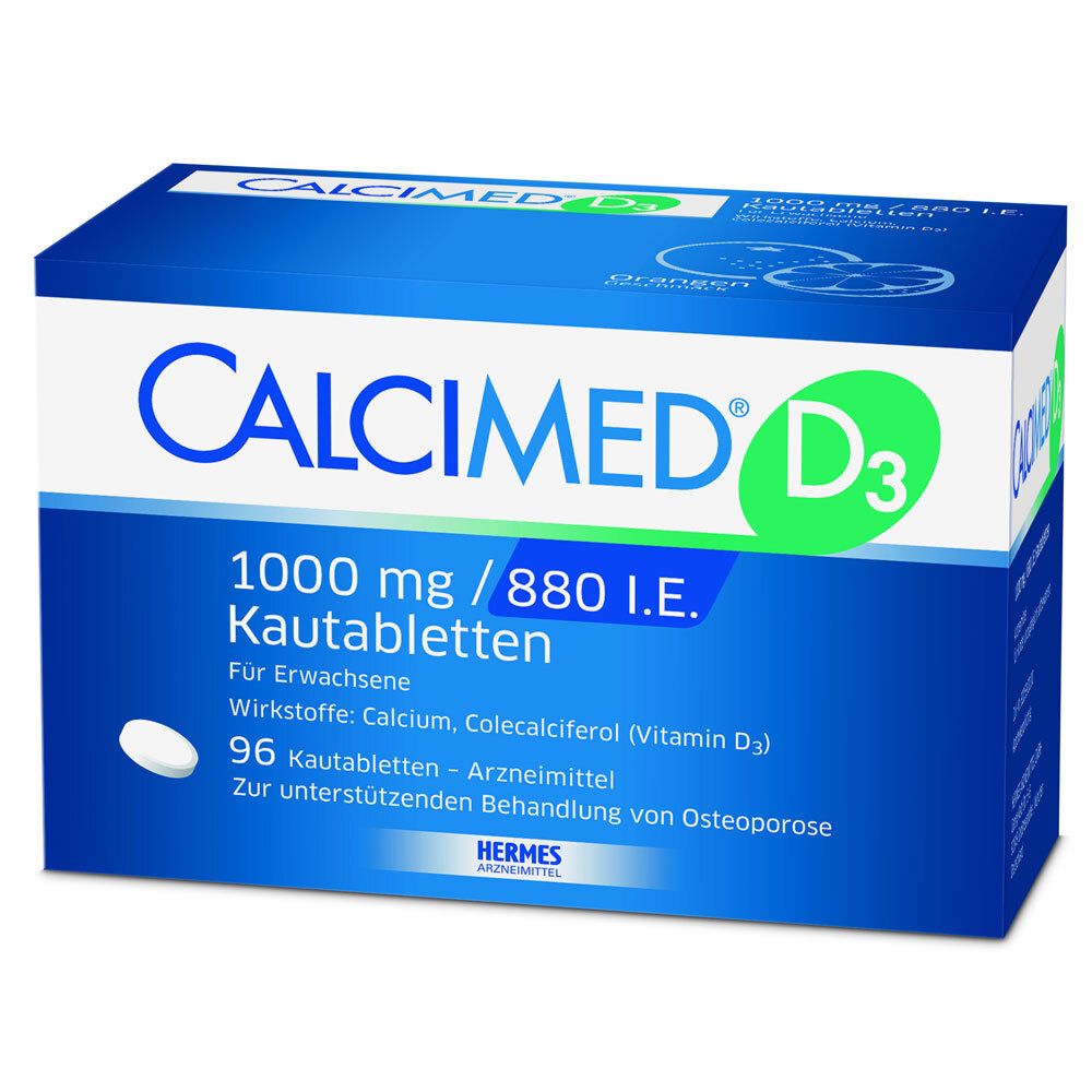 CALCIMED® D3 1000mg / 880 I.E. Kautabletten