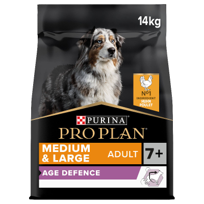 Pro Plan Hundefutter Senior 7+ Medium & Large Age Defence Huhn