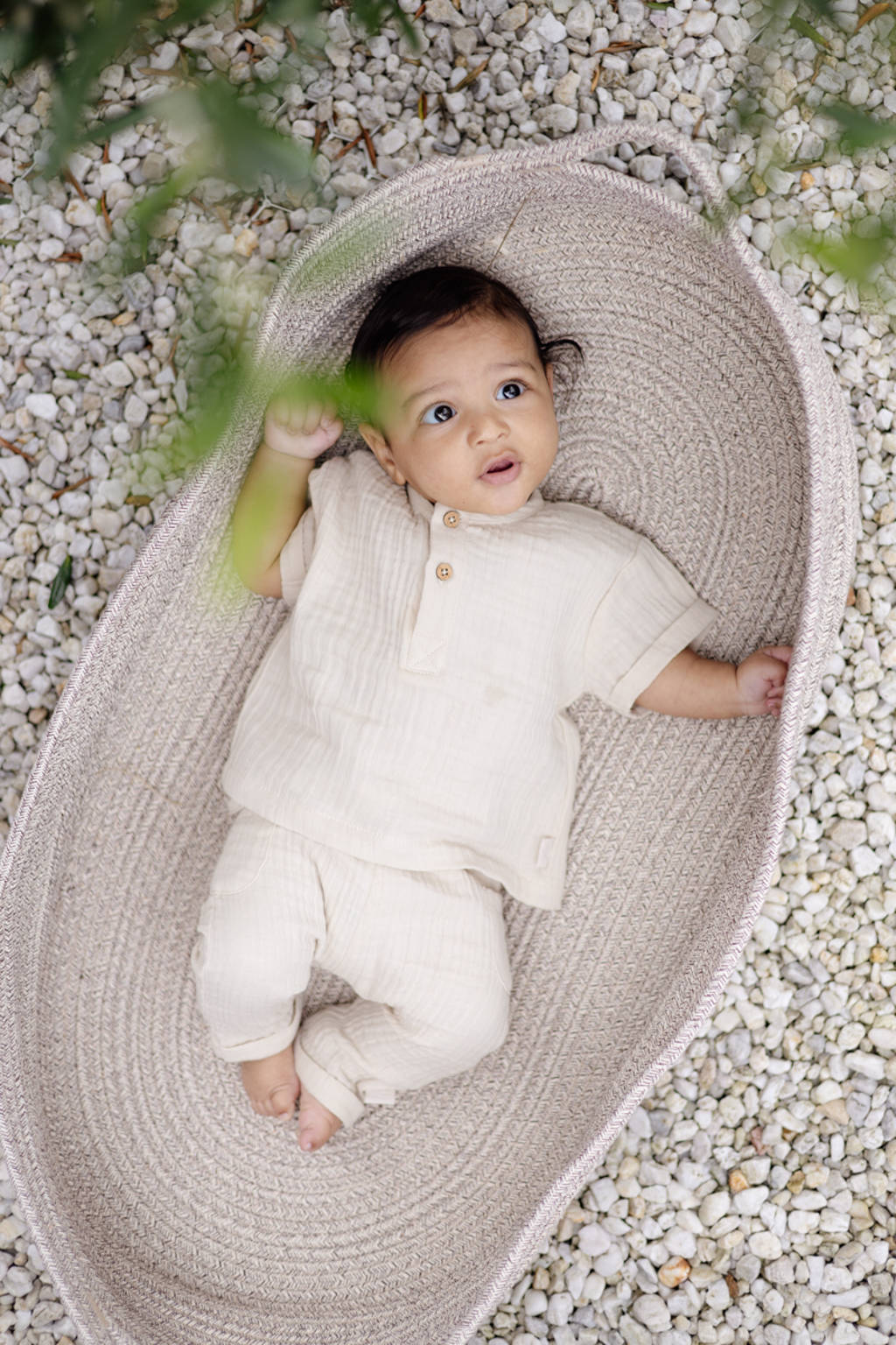 LEVV regular casual broek beige