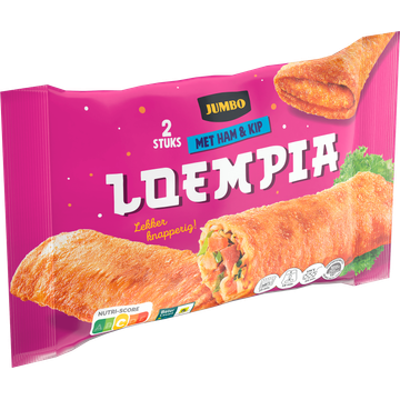 Jumbo Loempia met Ham & Kip 2 Stuks
