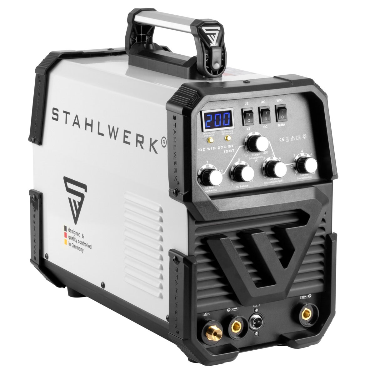 STAHLWERK Combinatie Lasapparaat AC/DC TIG 200 ST IGBT Complete Uitrusting 200 Ampère