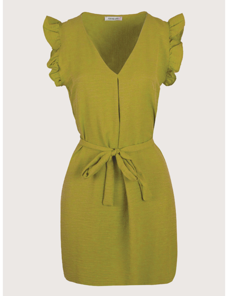 VINTAGE LOVE ROBE CARMEN JAUNE