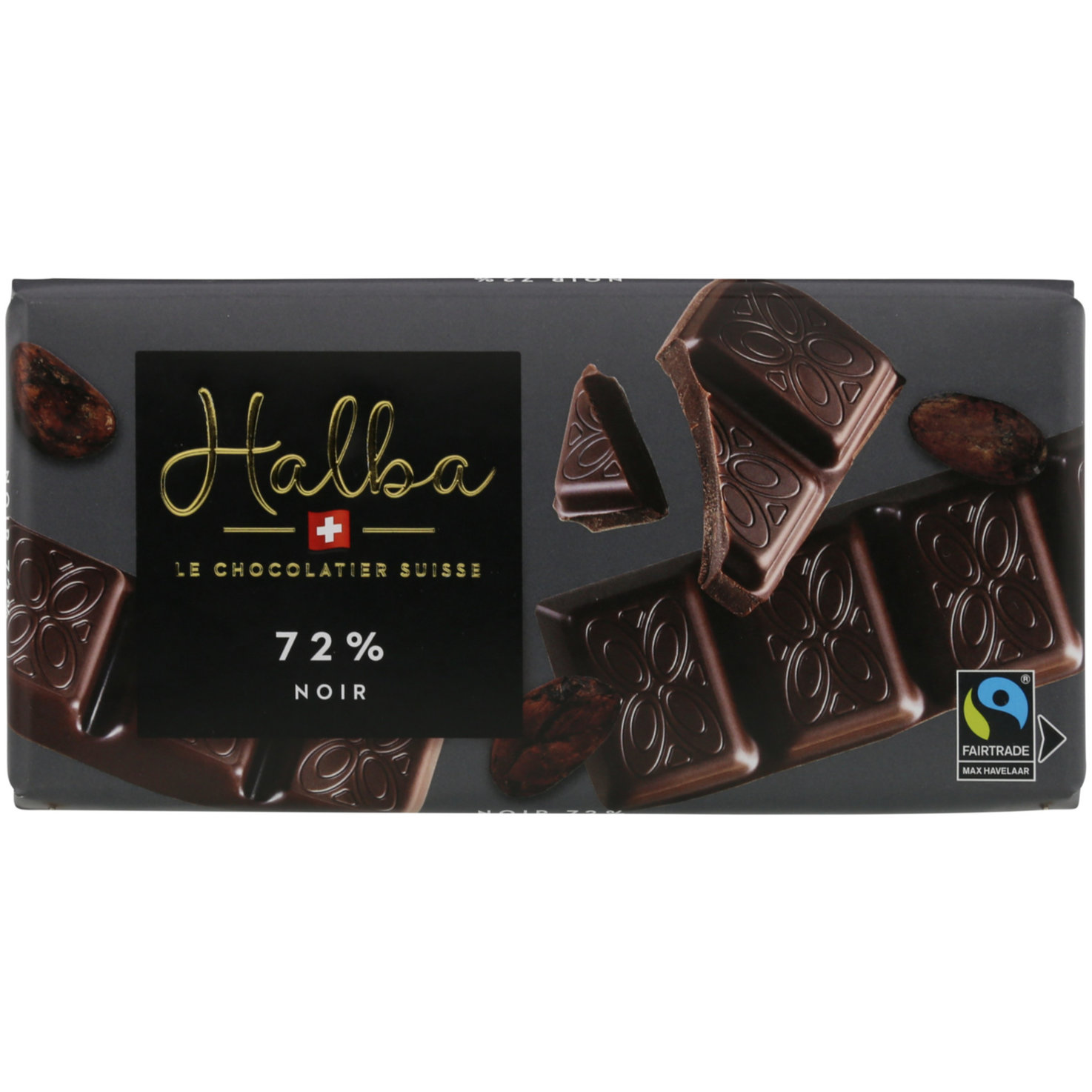 Halba Tafelschokolade Noir 72%