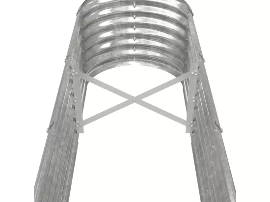 Jardinière bac lit surélevé argenté 332 x 40 x 36 cm 02_0039714