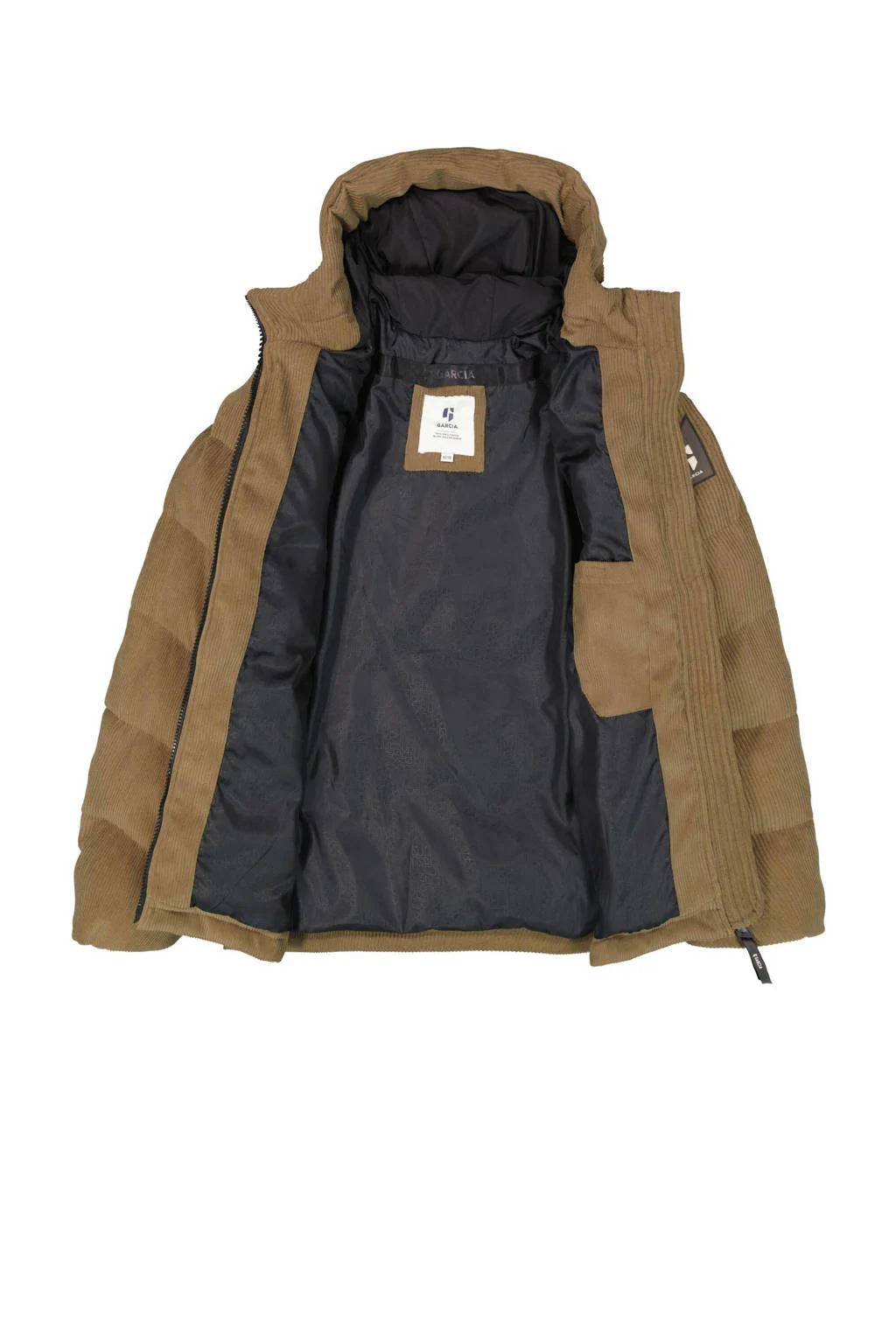 Garcia corduroy gewatteerde jas bruin