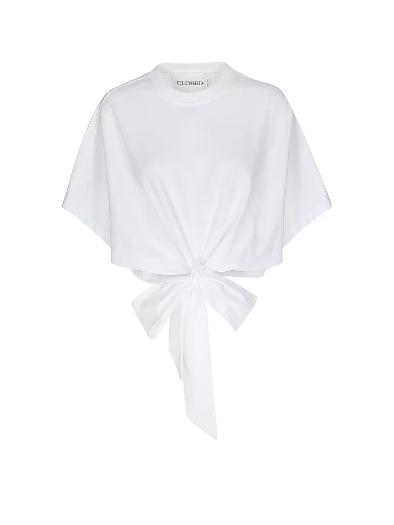 CLOSED T-Shirt Cropped Fit  weiss