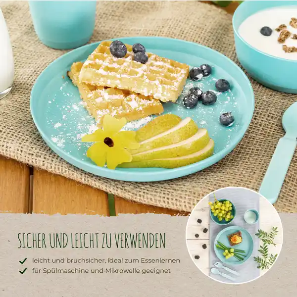 Growing Teller 2er Set blau / grau