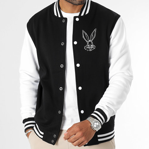 Veste Teddy Angry Bugs Bunny Noir Blanc