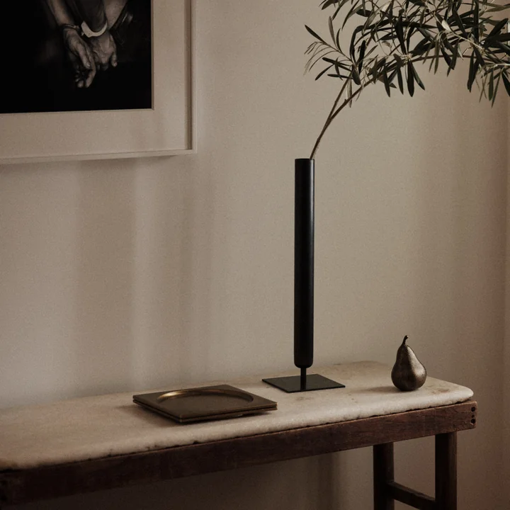 Audo - Stance Vase, H 40 cm, Messing brüniert
