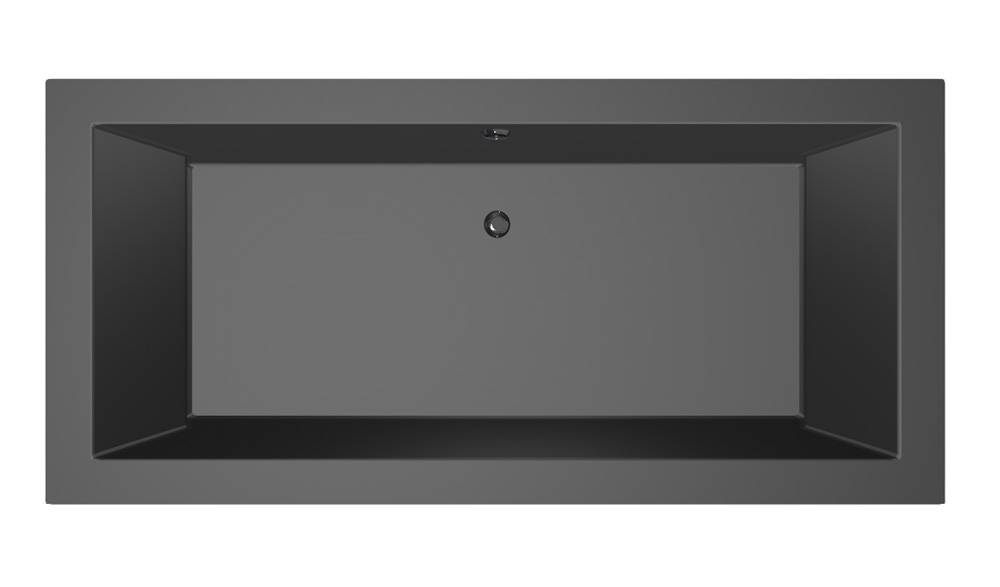 Xenz Society ligbad 190x90x50cm ebony mat zwart