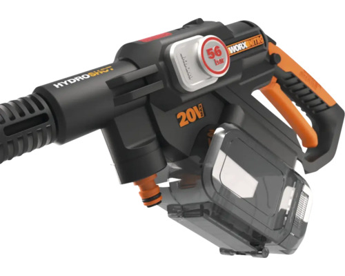 WORX Nitro 20V Hydroshot 56 bar WG633E.9 snoerloze hogedrukreiniger, borstelloze motor + GRATIS bonusartikel: 20V accu WA3644 (4.0Ah)