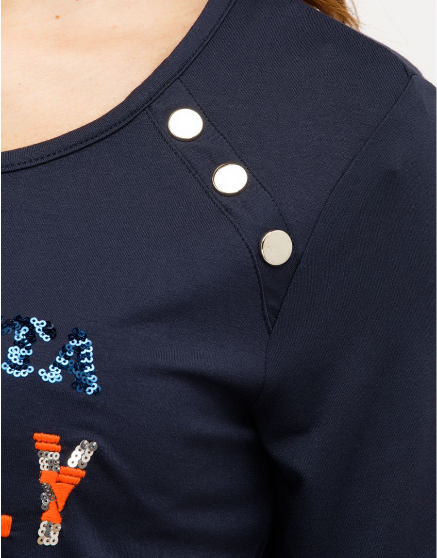 T-shirt stretch marine