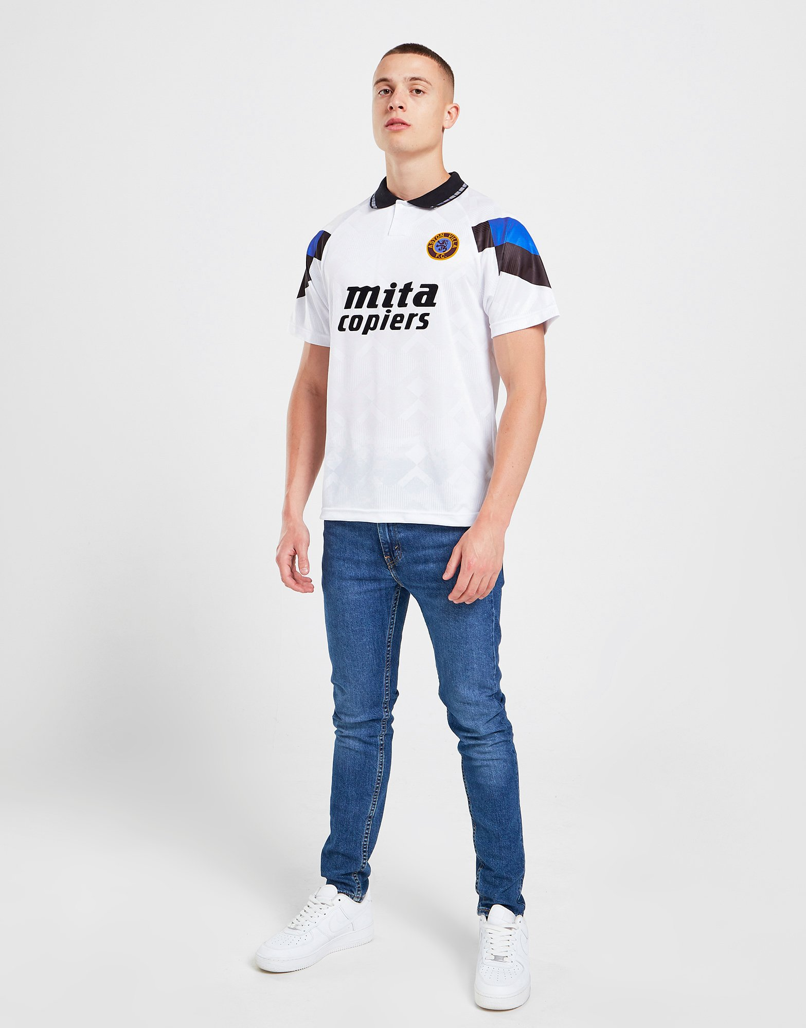 Score Draw Maillot Match Extérieur Rétro Aston Villa FC '90 Homme