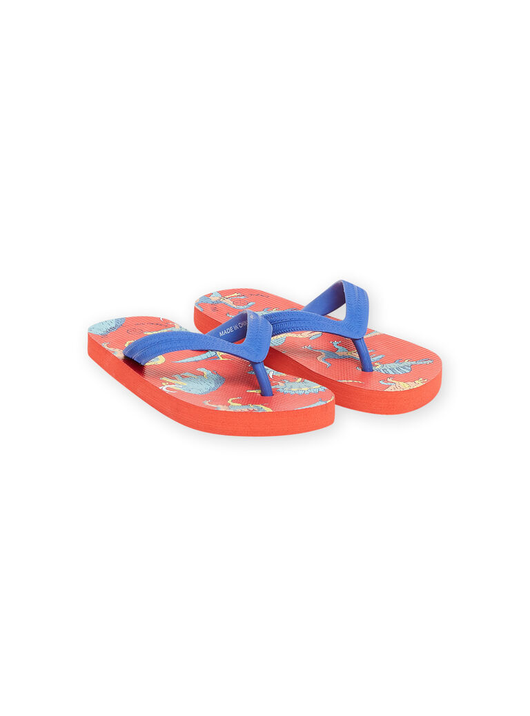 Tongs de plage bleu et rouge garçon