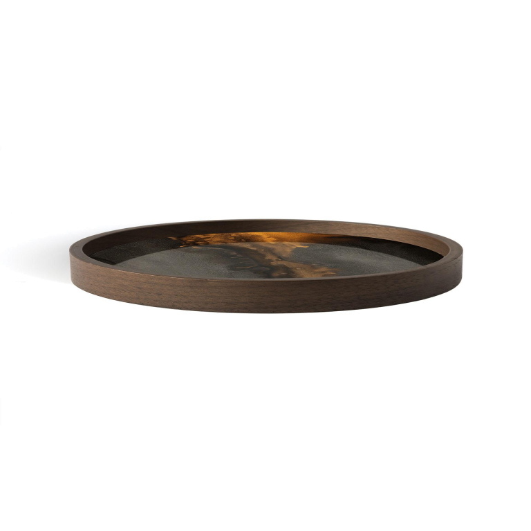 Ethnicraft Organic dienblad Ø30 bronze