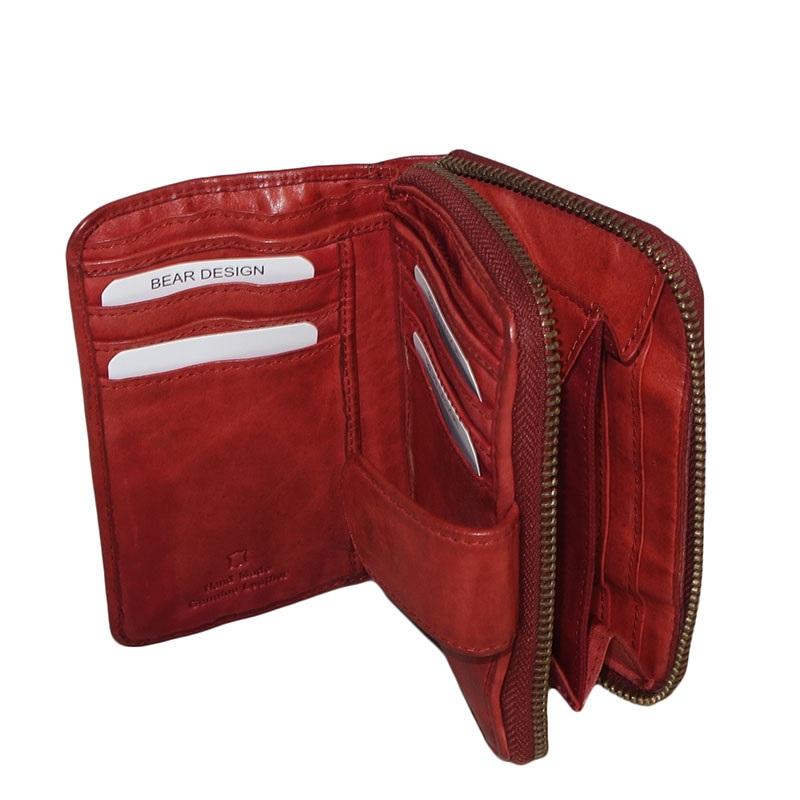 Bear Design Rits-portemonnee CL 13550 Rood