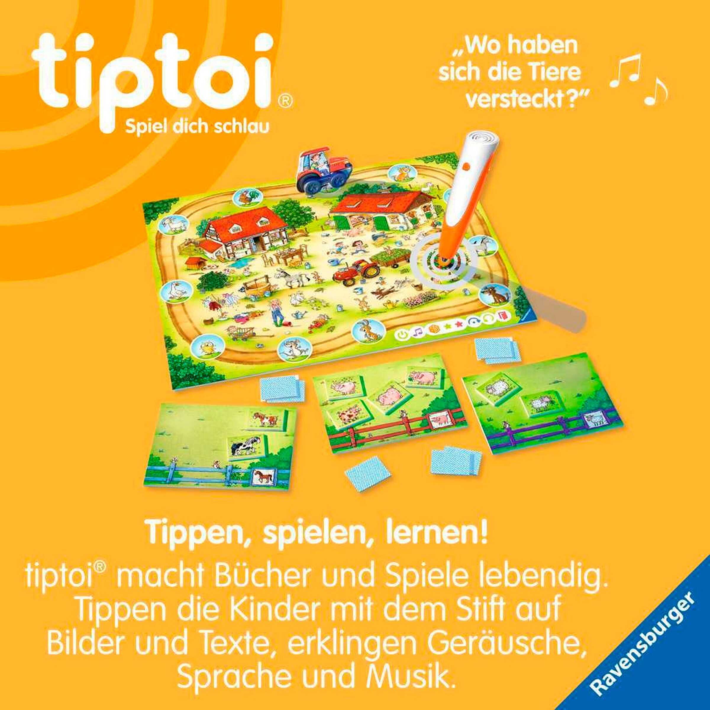 Ravensburger - TIPTOI Rätselspaß auf dem Bauernhof