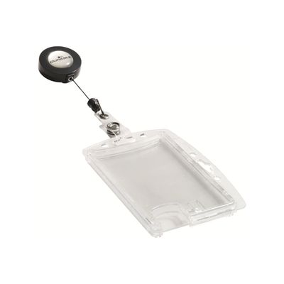 Durable - 10 Portes badge de nom avec enrouleur - 54 x 85 mm - 2 cartes