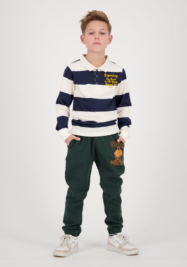 VINGINO blauw/wit gestreepte vingino t-shirt lex