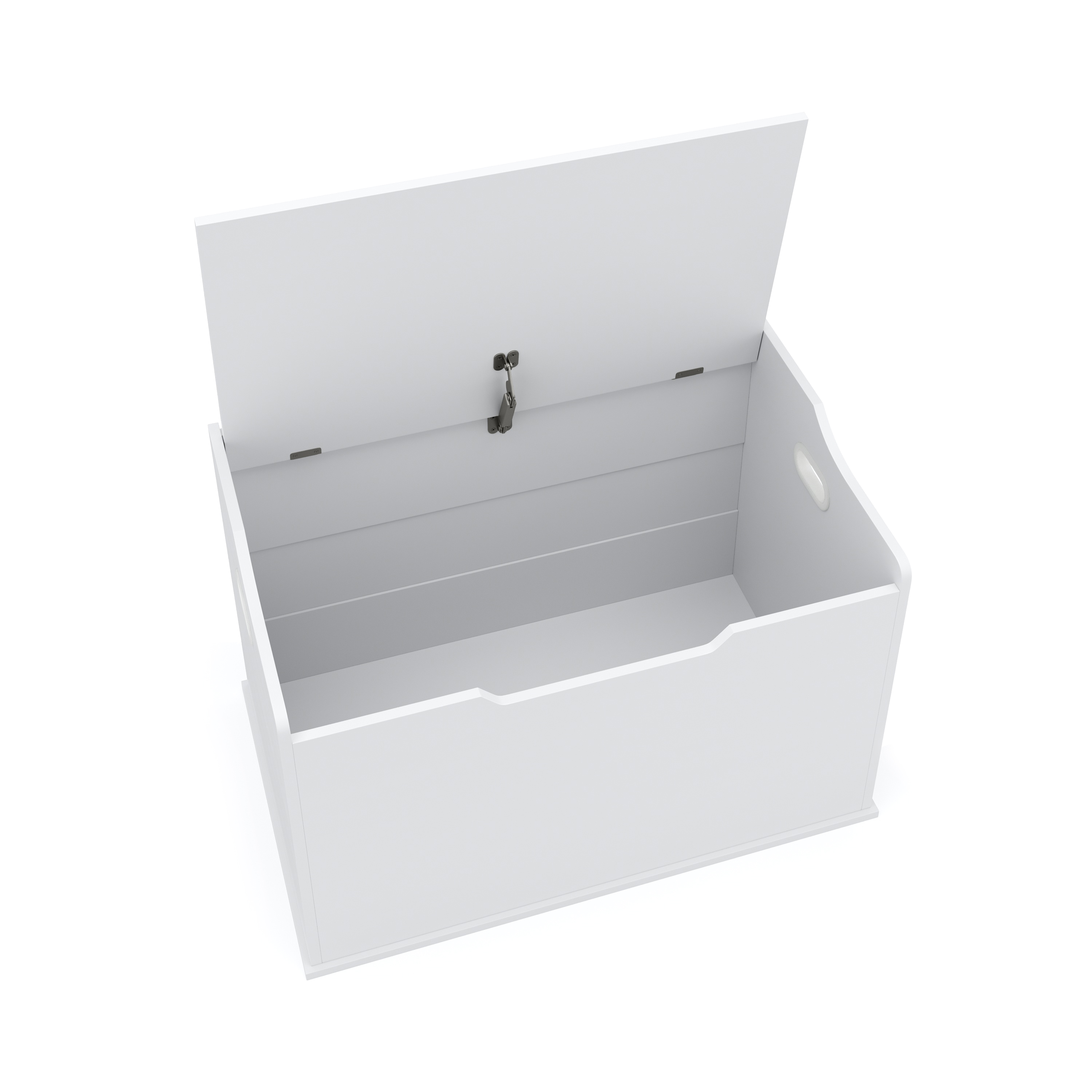 Sitzbank Spielzeugkiste 76 x 48 x 54 cm weiss